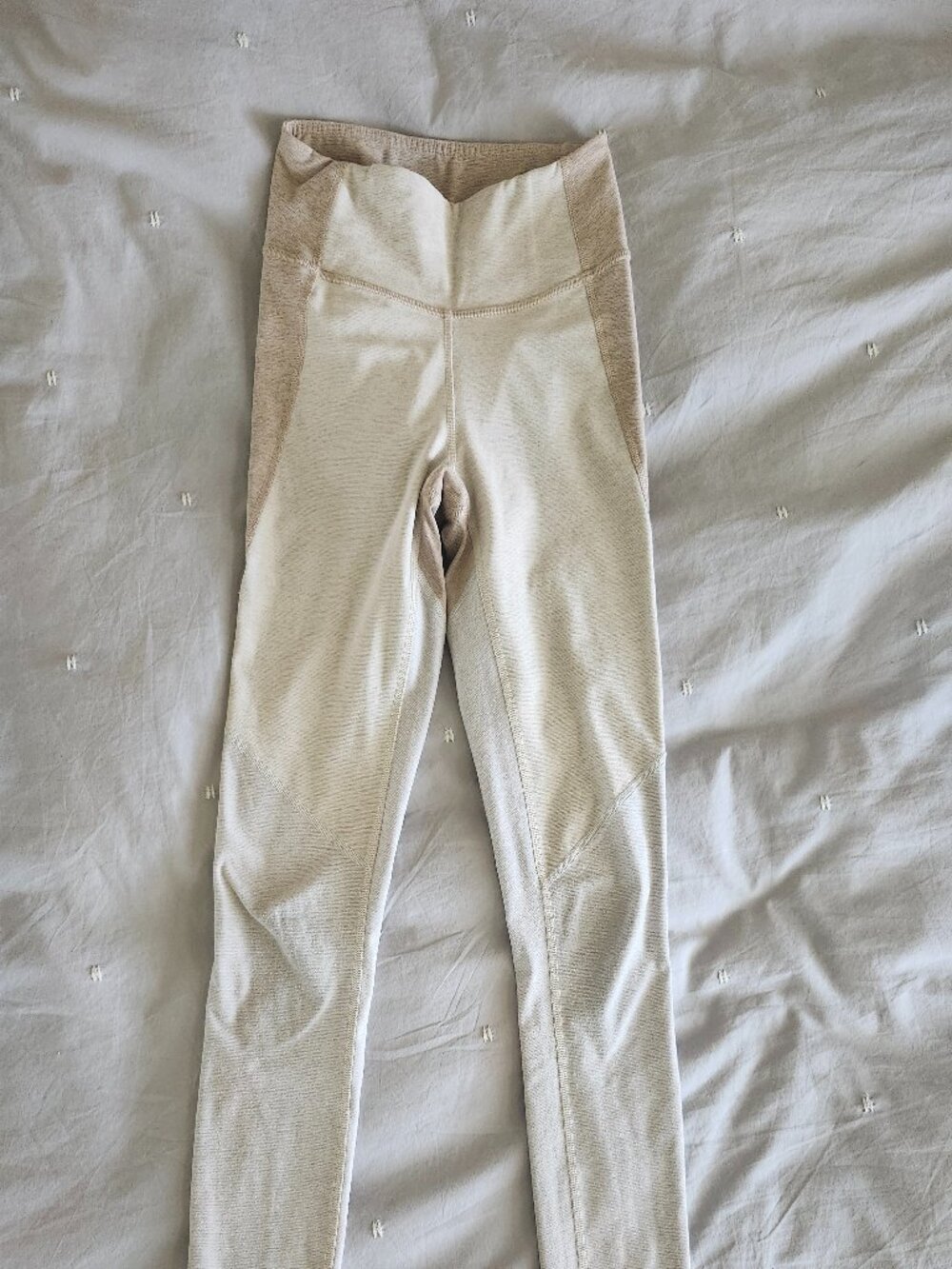 Outdoor Voices – Colorblock 7/8 Leggings DESERT/OATMEAL/CLOUD / XS